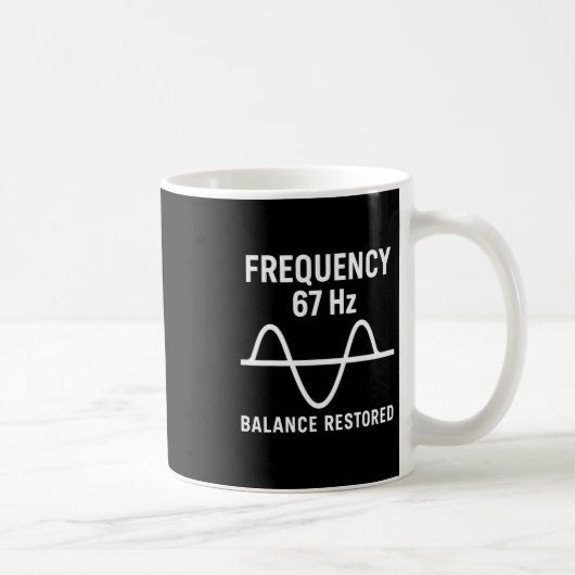 Mug Drôle tendance de mème 67 Six Sept argot Gen Alpha (Droite)