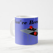 Mug Drôle Tennis De Table Bleue, (Devant gauche)