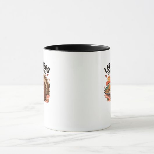 Mug Drôle Thanksgiving - Les Restes Sont Pour Les Quit (Centre)