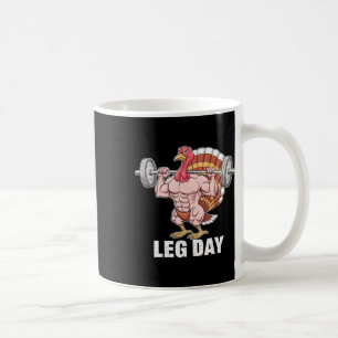 Mug Drôle Thanksgiving Turquie Jour de la Jambe Motiva