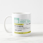 Mug Drôle Thé chaud de prescription (Gauche)