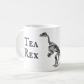 Mug Drôle Thé Rex Tyrannosaurus Dinosaur Fête des père (Devant gauche)