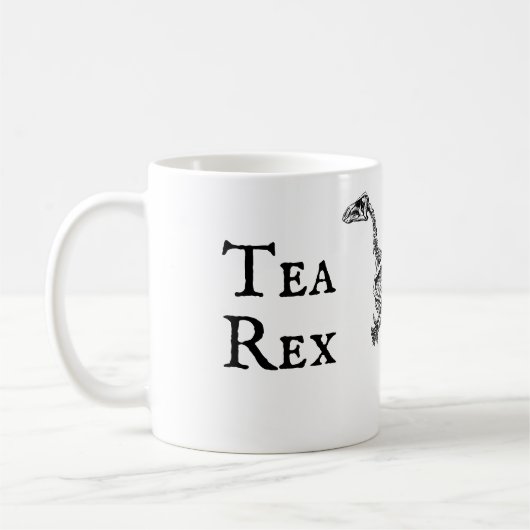 Mug Drôle Thé Rex Tyrannosaurus Dinosaur Fête des père (Gauche)