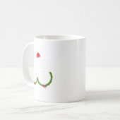 Mug Drôle Tinsel jumelé Jingle Couples de Noël (Devant gauche)