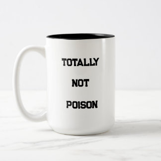 Mug drôle 'Totalement pas Poison' | Blanc 2 tons e