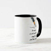 Mug Drôle Travail Dire Drôle Citation Notes (Devant droit)