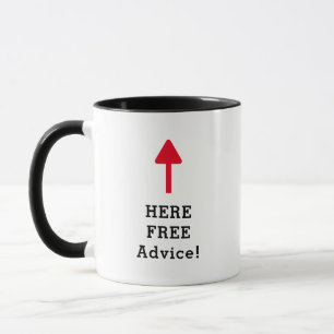 Mug Drôle Travail Dit "Ici Conseil Gratuit"