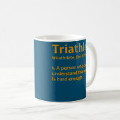 Mug Drôle Triathlète Art Hommes Femmes Triathlon Athlè (Devant droit)