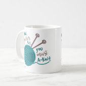 Mug Drôle Tricot Kitter Humour Needles Yarn (Devant gauche)