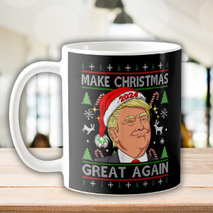 Mug Drôle Trump 2024 Rendre la grandeur de Noël moche