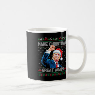 Mug Drôle Trump 2024 Rendre Noël super à nouveau laid
