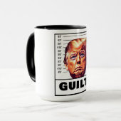 Mug Drôle Trump coupable (Devant gauche)