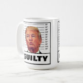 Mug Drôle Trump coupable (Devant gauche)