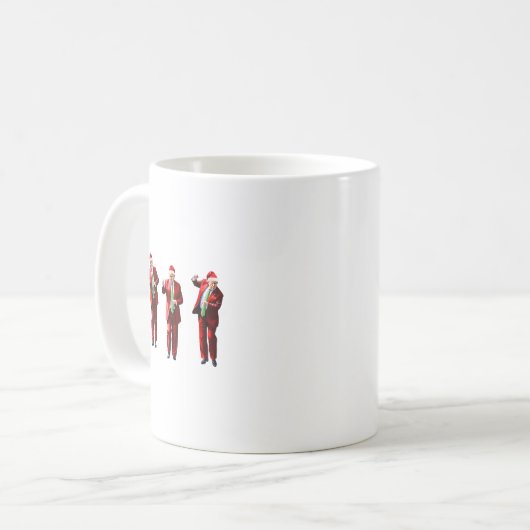 Mug Drôle Trump Danse Santa Claus Noël Noël Noël Noël  (Devant gauche)