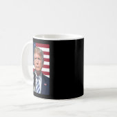 Mug Drôle Trump et frontière Collie Dog Usa Drapeau Él (Devant gauche)