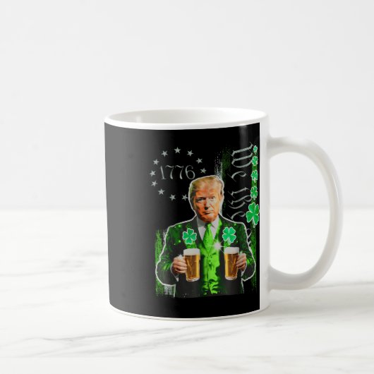 Mug Drôle Trump Jour de la Saint Patrick Nous Le Peupl (Droite)