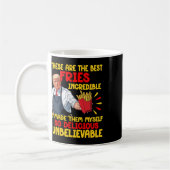 Mug Drôle Trump Nourriture Rapide Humour Frites Électi (Gauche)