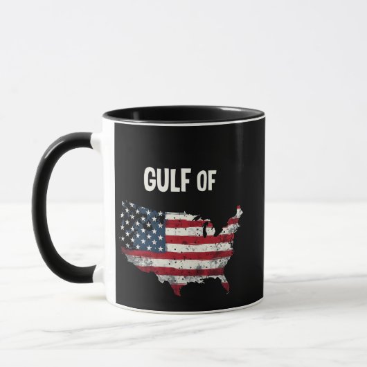 Mug Drôle Trump USA Carte Drapeau (Gauche)