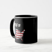 Mug Drôle Trump USA Carte Drapeau (Devant gauche)