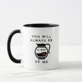 Mug Drôle, tu seras un pot de moi Saint-Valentin (Gauche)
