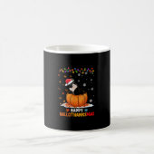 Mug Drôle Tuxedo Chat sur Citrouille Hallothanksmas Ha (Centre)