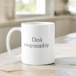 Mug Drôle Typographie Pickleball Simple Minimaliste<br><div class="desc">Profitez de votre café avec une touche d'humour avec la Drôle Pickleball Typographie Simple Minimaliste Café Mug. Cette tasse élégante présente un design épuré et minimaliste, avec des paroles pleines d'esprit qui vous apportent un sourire au visage. Fabriqué en céramique de haute qualité, il est parfait pour votre brasserie du...</div>