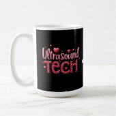 Mug Drôle Ultrasound Tech Valentine's Day Ideas (Gauche)