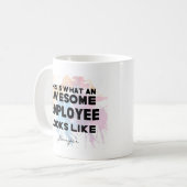 Mug Drôle Un Employé Awesome Semble Personnalisé (Devant gauche)