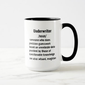 Mug drôle Underwriter Définition cadeaux pour hommes f