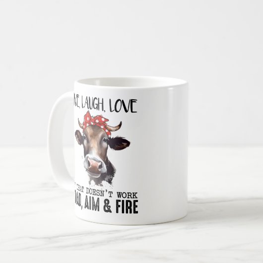 Mug Drôle Vache Dit (Devant gauche)