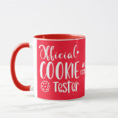 Mug Drôle Valentine Tester officiel de biscuits (Gauche)