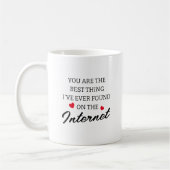 Mug Drôle Valentines de Rencontres en ligne (Gauche)