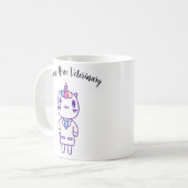 Mug Drôle Vétérinaire Humour Citation pour soins aux a (Devant gauche)