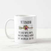 Mug Drôle Vétérinaire Vet idée cadeau (Gauche)