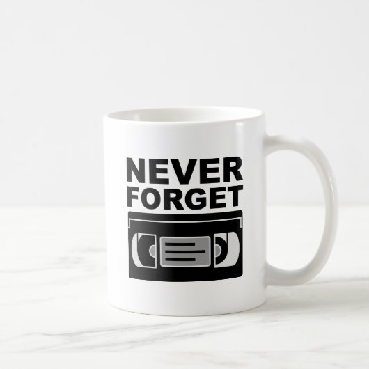 Mug drôle VHS Ne jamais oublier (Droite)