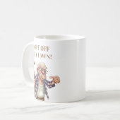 Mug Drôle Vieux Moyenne Canne Homme (Devant gauche)