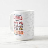 Mug Drôle Vieux Personnes Sassy Cadeau (Devant gauche)