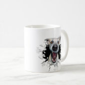 Mug Drôle visage chien (Devant droit)
