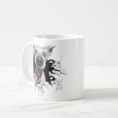 Mug Drôle visage chien (Devant gauche)