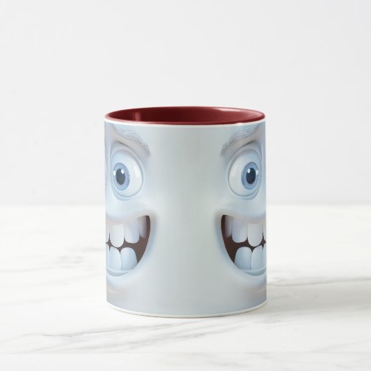 Mug Drôle Visage Expression Céramique ☕ café (Centre)