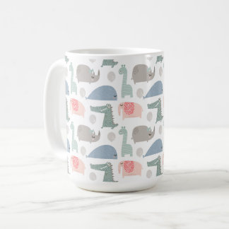 Mug Drôle Visage mignon Doodle Motif animal