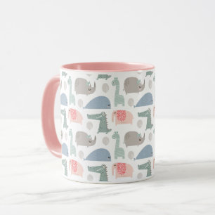 Mug Drôle Visage mignon Doodle Motif animal