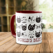 Mug Drôle Visages World's Best Cat Mom