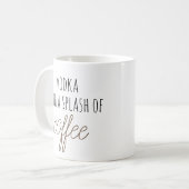 Mug Drôle Vodka Boire du café Boug Splash (Devant gauche)