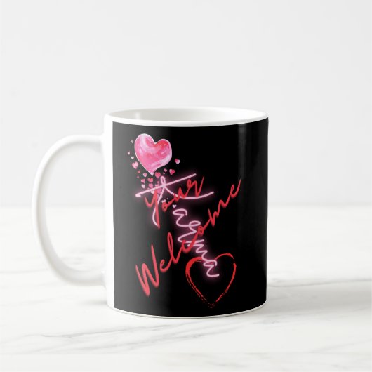 Mug Drôle Votre Bienvenue Karma Tee (Gauche)