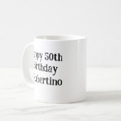 Mug Drôle Vous n'êtes pas Classique, mais Ancien 50ème (Devant gauche)