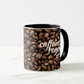 Mug Drôle Witty Pun Caffeino Royale (Devant droit)