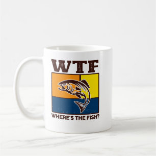 Mug Drôle Wtf Whirer Le Pêcheur De Poissons