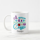 Mug Drôle Yawn café (Gauche)