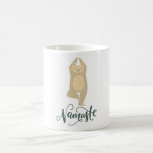 Mug Drôle Yoga Pose Ours